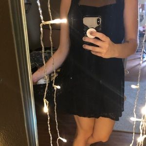 Black Lace Layered dress